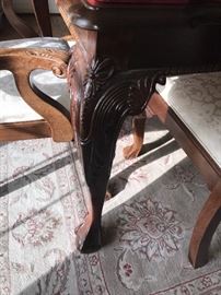 STANLEY LONG DINING TABLE WITH 8 CHAIRS 100" LONG X 45" WIDE X 30" TALL MSRP $8,000