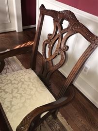 STANLEY LONG DINING TABLE WITH 8 CHAIRS 100" LONG X 45" WIDE X 30" TALL MSRP $8,000