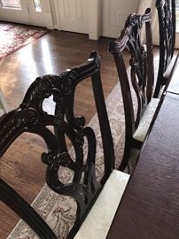 STANLEY LONG DINING TABLE WITH 8 CHAIRS 100" LONG X 45" WIDE X 30" TALL MSRP $8,000