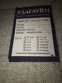 HAND-MADE SAFAVIEH WOOL AREA RUG 4'X6'