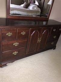 STANLEY DRESSER WITH MIRROR 72" X19" DEEP AND 34" TALL