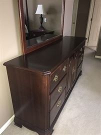 STANLEY DRESSER WITH MIRROR 72" X19" DEEP AND 34" TALL