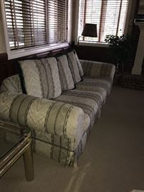 SYMMETRICAL STRIPED SOFA COUCH