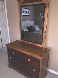 KIDS BEDROOM FURNITURE-DRESSER WITH MIRROR/HEADBOARD AND NIGHTSTANDS