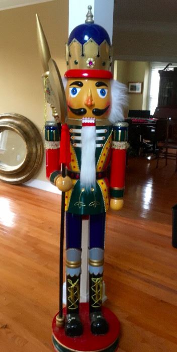 Holiday Greetings with this life size Nutcracker!