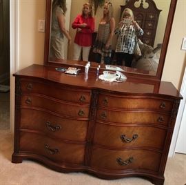 Vintage chest and mirror