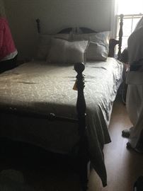 Solid wood Queen bed $ 150.00