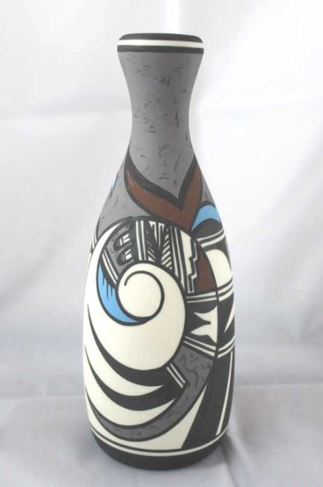 Hopi Bird by Desert Pueblo Pottery, hand painted porcelain.
