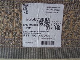 oriental area rug, 100 x 140, San Marco