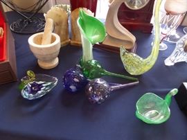 Beautiful hand blown glass pieces
