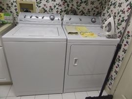 Maytag washer and dryer set, Quiet series 100, stainless steel tub, supersize capacity - excellent condition.
