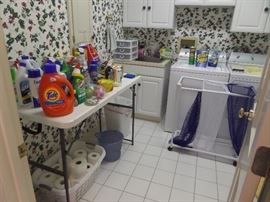 assorted household cleaners ,and other items