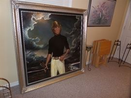 A painting by Ralph Wolf Cowan - it's signed and dated 1974 - the frame is 60"x60".