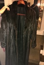 Full length mink coat