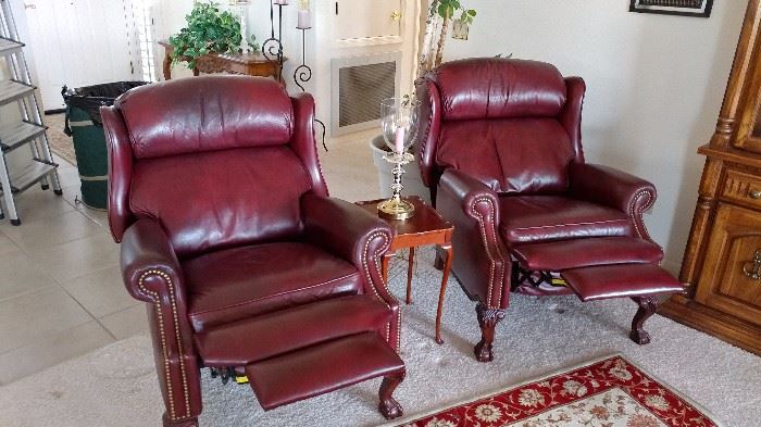 Leather Robb & Stucky recliners