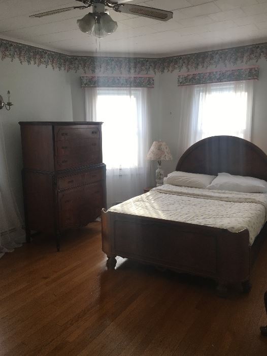 Antique dressers & beds