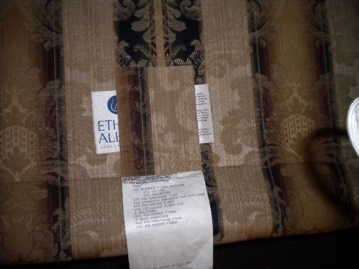 Ethan Allen sofa and loveseat