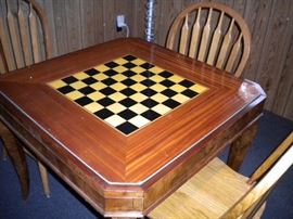 VINTAGE-ITALIAN-EXOTIC-WOOD-GAME-TABLE-ROULETTE-BACKGAMMON-CARDS-CHESS....SELLS ON EBAY $600-2800