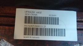 1P306200 440Z Chippendale style dining room chairs 4 side and 2 arm