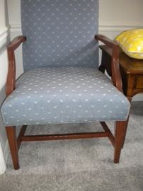 Ethan Allen Home Interiors Federal style Martha Washington High back armchairs. Sells online for $895 a pair you will have a significant savings with us