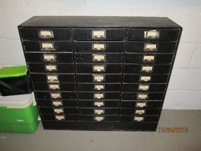 Vintage Filing.Storage Map Cabinets throughout the house