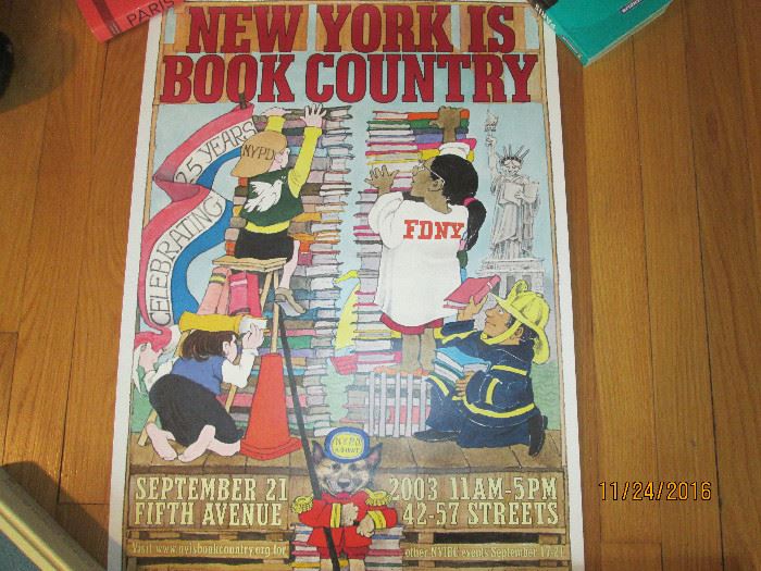 Many Vintage New York Is Book Country Posters