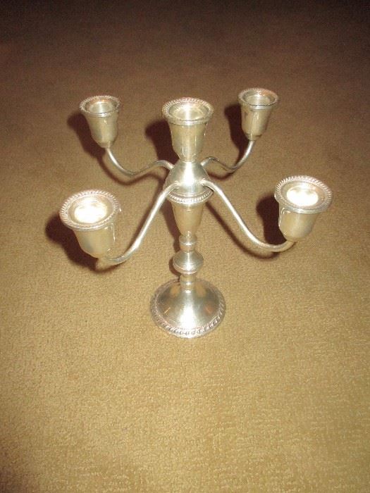 Weighted Sterling Candle Holder