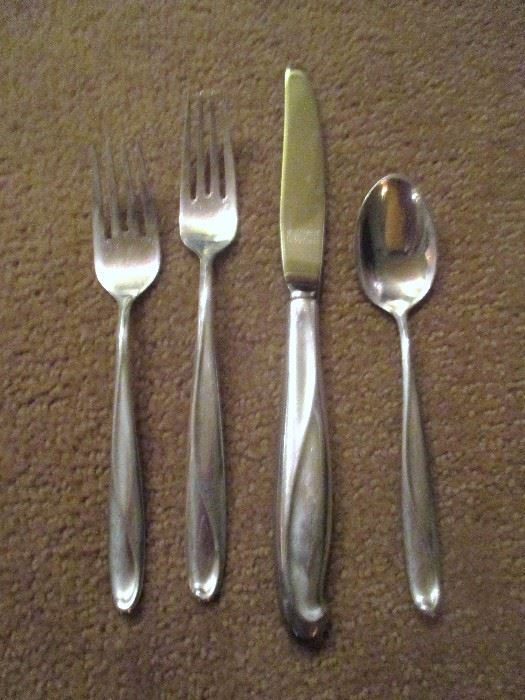 Close-up of Sterling Silver Flatware