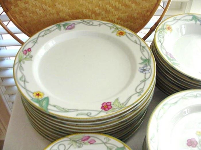 Tivoli Gardens by Dansk--dinner plates, salad/dessert plates, and soup bowls