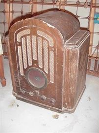 Old console radio