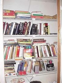 Lots of books and cookbooks