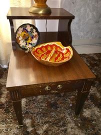 Vintage Mersman table set--two end tables and coffee table.