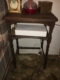 Vintage two-tier table.