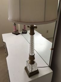 Vintage crystal lamp