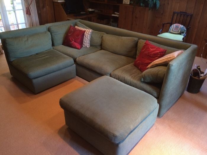 sectional sofa & ottoman