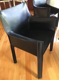 Mario Bellini Cab Leather Chairs - set of 4