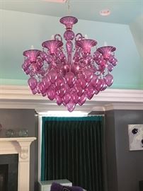 Absolutely fabulous purple chandelier - for sale!