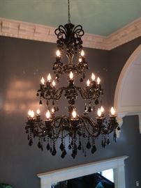 Lighting fixtures are also for sale - unique, show-stopping, statement-making chandeliers.