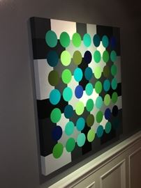 Large Green Dot circle art!