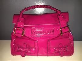 A bunch of designer bags!