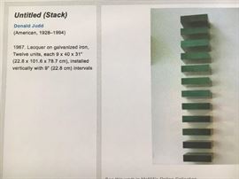 This is the Donald Judd at MOMA. The next photo shows the rectangular shelving uninstalled. 