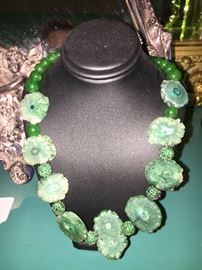 More Clint inspired, designed and crafted jewelry-- geode necklace