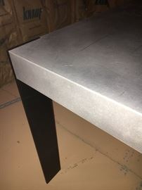 Highly stylized, geometric legs...