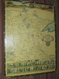 1931 historical map of Minnesota