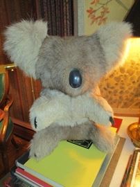 Vintage real fur "taxidermy" toy koala bear