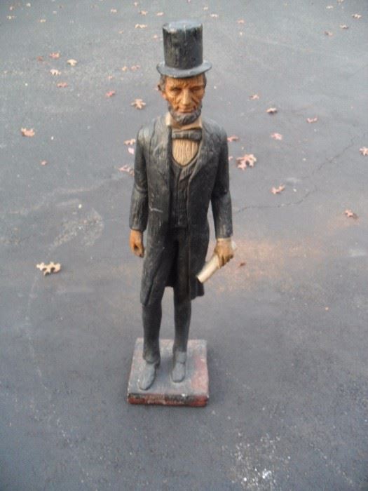 Abe ... about 3' tall ... metal 