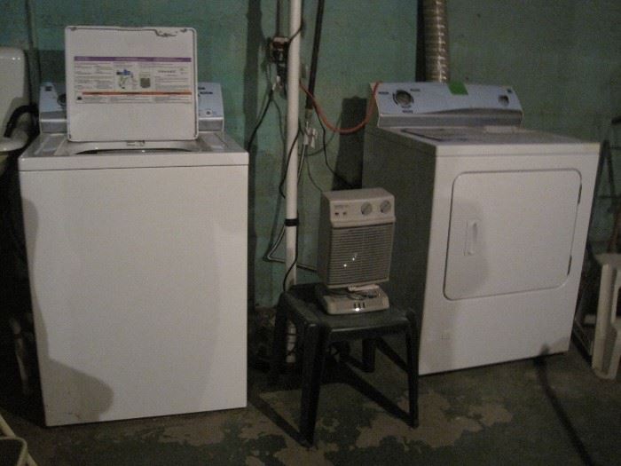washer & dryer & small heater