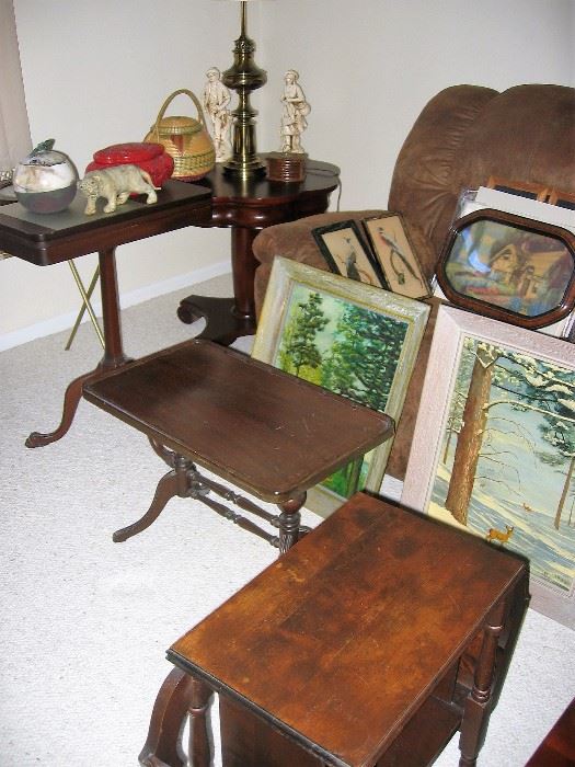 antique occasional tables art work
