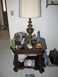 side table, there is a large matching coffee table to this piece