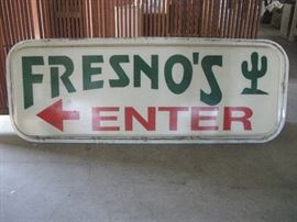 95inX3feet advertising sign